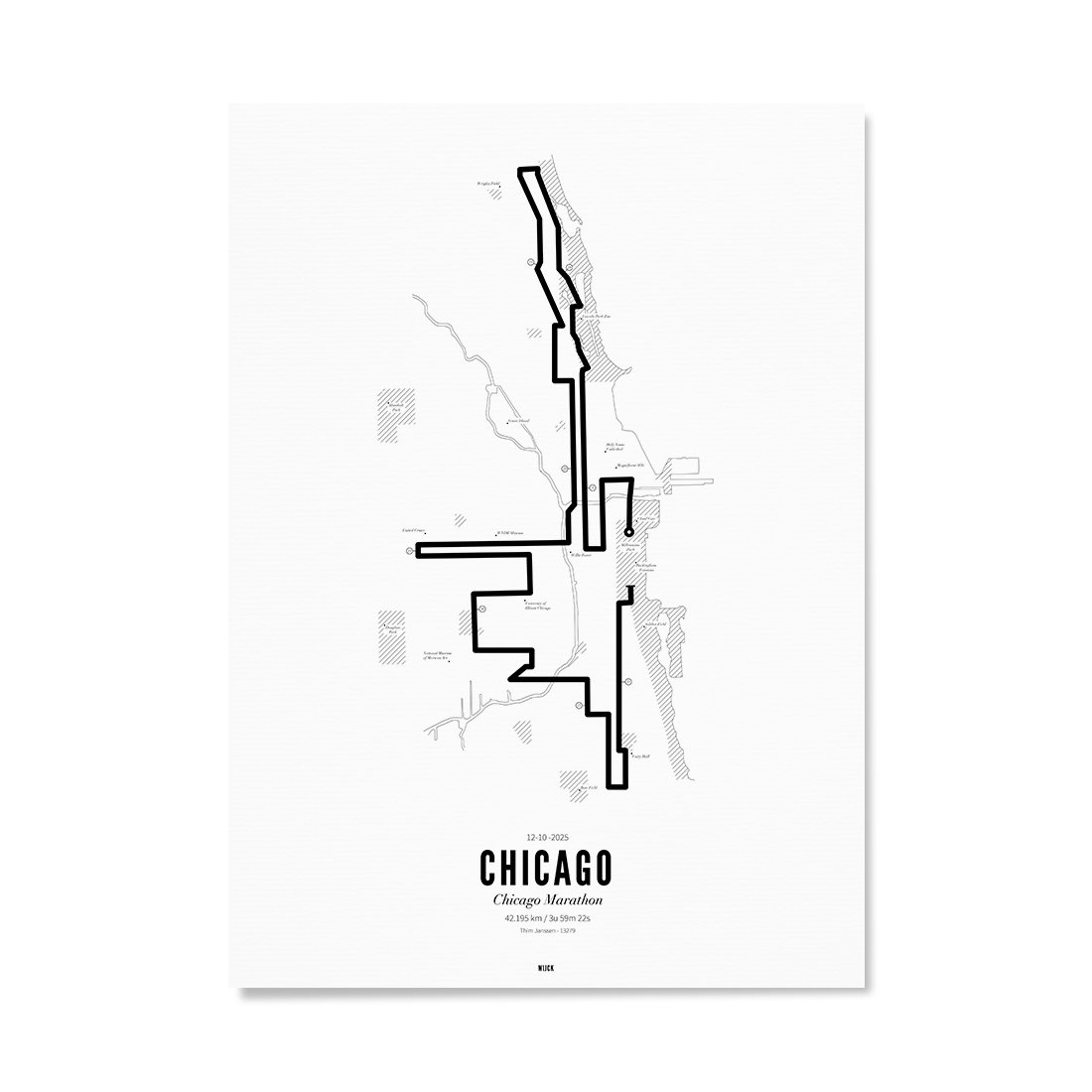 Poster von Marathon Chicago 2025 | WIJCK.